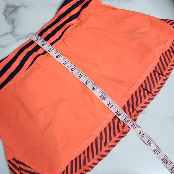 Lululemon Run Pace Setter Skirt, Skort Light Flare Inkwell Orange Blue Sz 6 - Picture 5 of 7